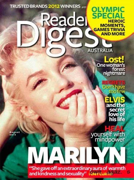Marilyn Monroe - Reader's Digest Magazine Cover [Australia] (August 2012)