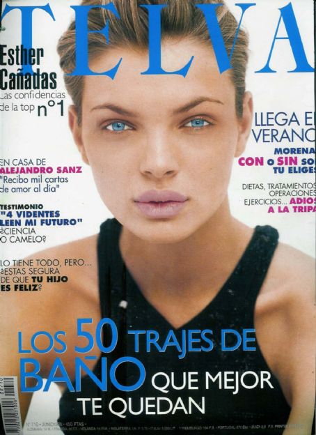 Esther Cañadas, Telva Magazine June 1998 Cover Photo - Spain