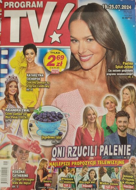 Paulina Sykut, Program TV Magazine 19 July 2024 Cover Photo - Poland