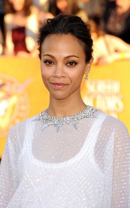 Zoe Saldana's Stylish 2012 SAG Awards Arrival