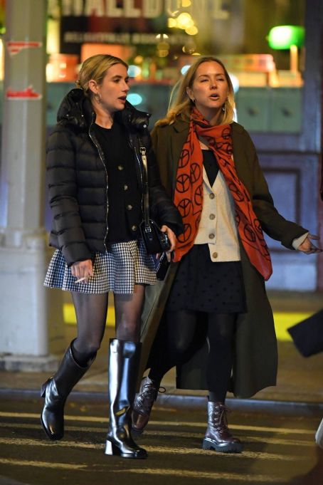 Dakota Johnson – With Emma Roberts, Michael Kors, and Lance LePere seen at Via Carota in New York