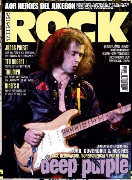 Ritchie Blackmore, This Is Rock Magazine June 2008 Cover Photo - Spain