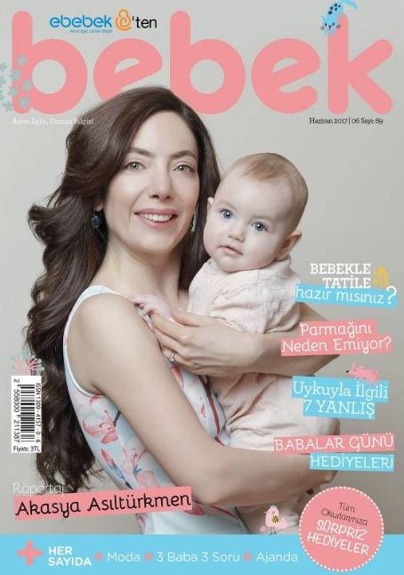 Akasya Asilturkmen Bebek Dergi Magazine June 2017 Cover Photo Turkey