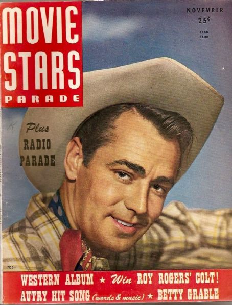 Alan Ladd, Movie Stars Magazine November 1947 Cover Photo - United States