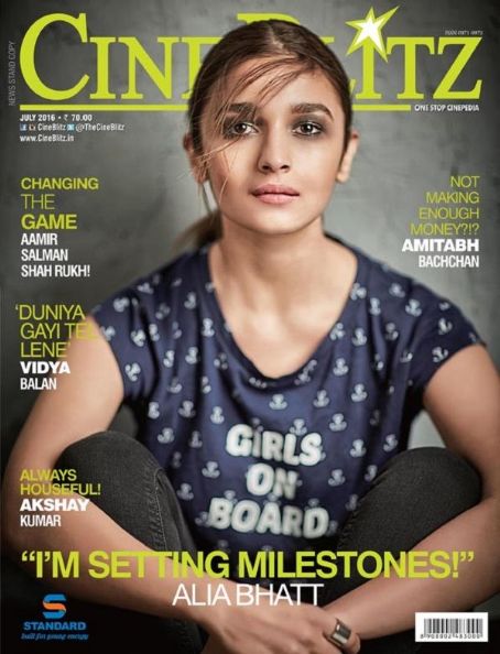 Alia Bhatt - Cinéblitz Magazine Cover [India] (July 2016)