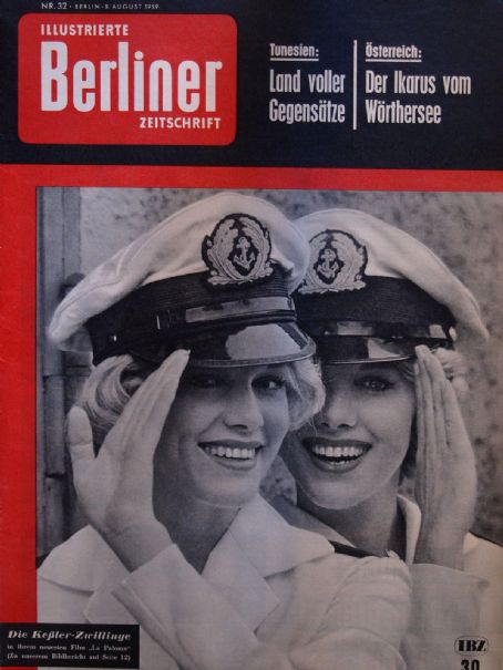 Alice Kessler - Berliner Illustrierte Zeitschrift Magazine Cover [West Germany] (8 August 1959)