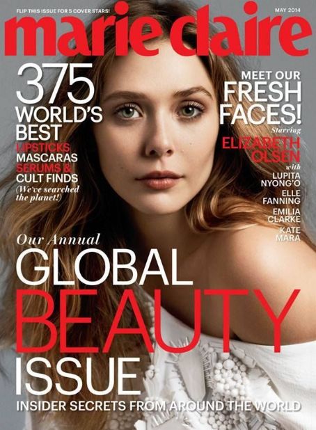 Elizabeth Olsen, Marie Claire Magazine 04 May 2014 Cover Photo - United ...
