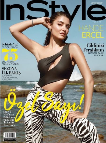 Hande Ercel - InStyle Magazine Cover [Turkey] (August 2019)