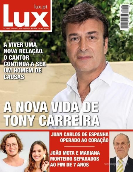 Tony Carreira Lux Magazine 02 September 2019 Cover Photo Portugal