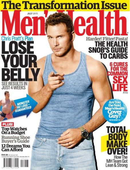 Chris Pratt, Men's Health Magazine July 2015 Cover Photo - South Africa