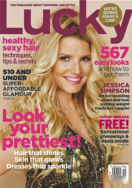 Jessica Simpson, Lucky Magazine December 2011 Cover Photo - United States