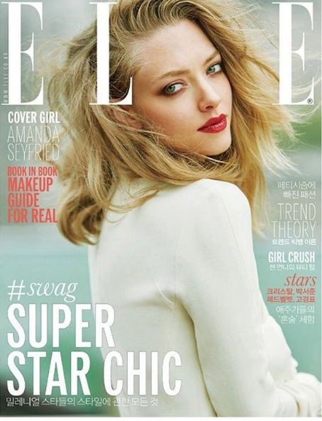 Amanda Seyfried, Elle Magazine October 2016 Cover Photo - South Korea