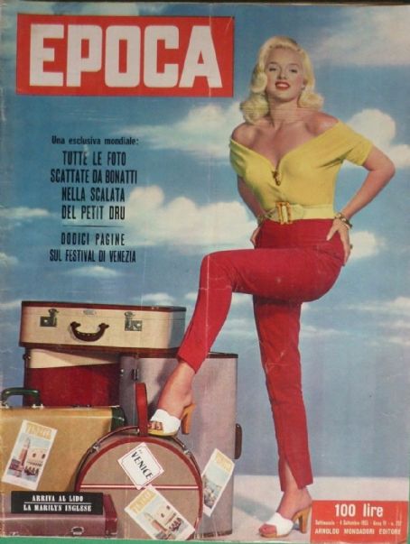 Diana Dors - Epoca Magazine [Italy] (4 September 1955)