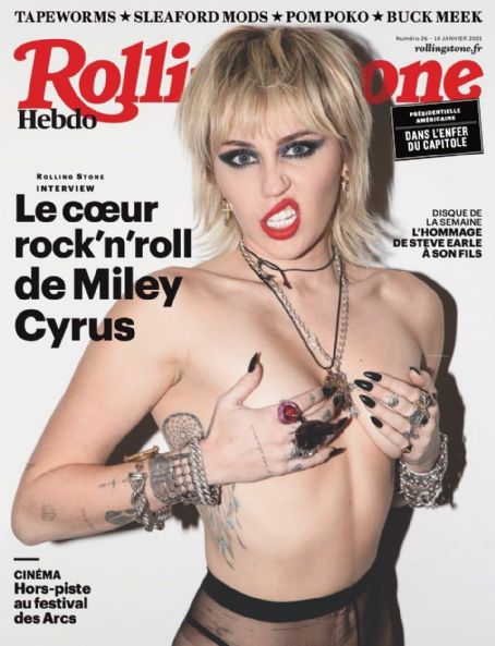 Miley Cyrus - Rolling Stone Hebdo Magazine Cover [France] (14 January 2021)
