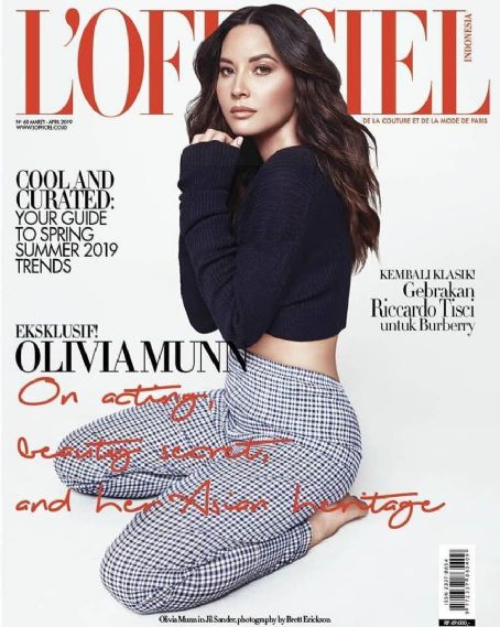 Olivia Munn - L'Officiel Magazine Cover [Indonesia] (April 2019)