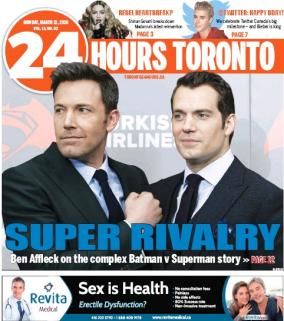 Ben Affleck - 24 hours toronto Magazine Cover [Canada] (21 March 2016)