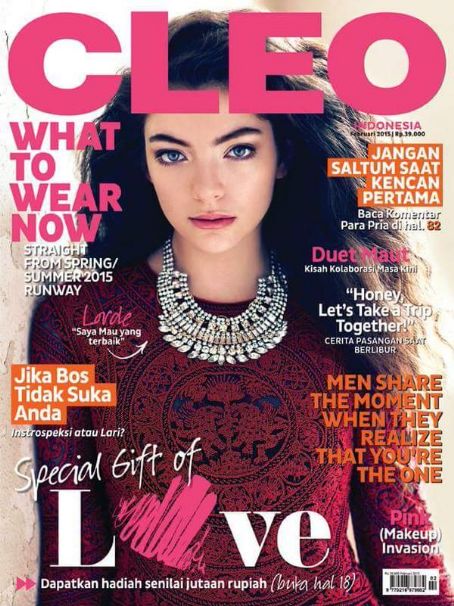 Lorde, Cleo Magazine February 2015 Cover Photo - Indonesia