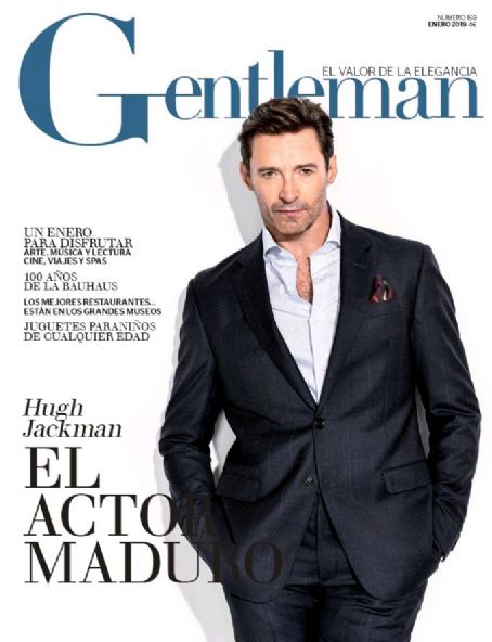 Hugh Jackman, Gentleman Magazine Magazine January 2019 Cover Photo - Spain