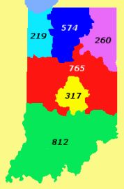 List of Area codes in Indiana - FamousFix List