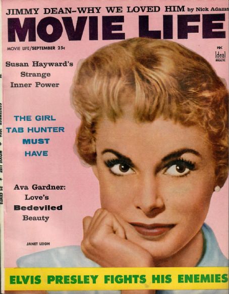 Janet Leigh, Movie Life Magazine September 1956 Cover Photo - United States