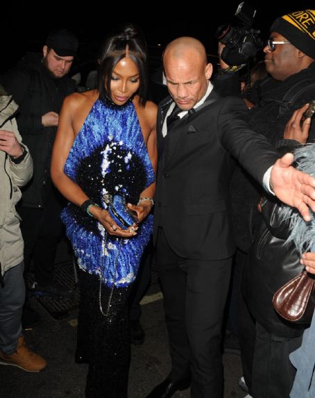 Naomi Campbell Leaves British Vogue and Tiffany & Co. Party in London