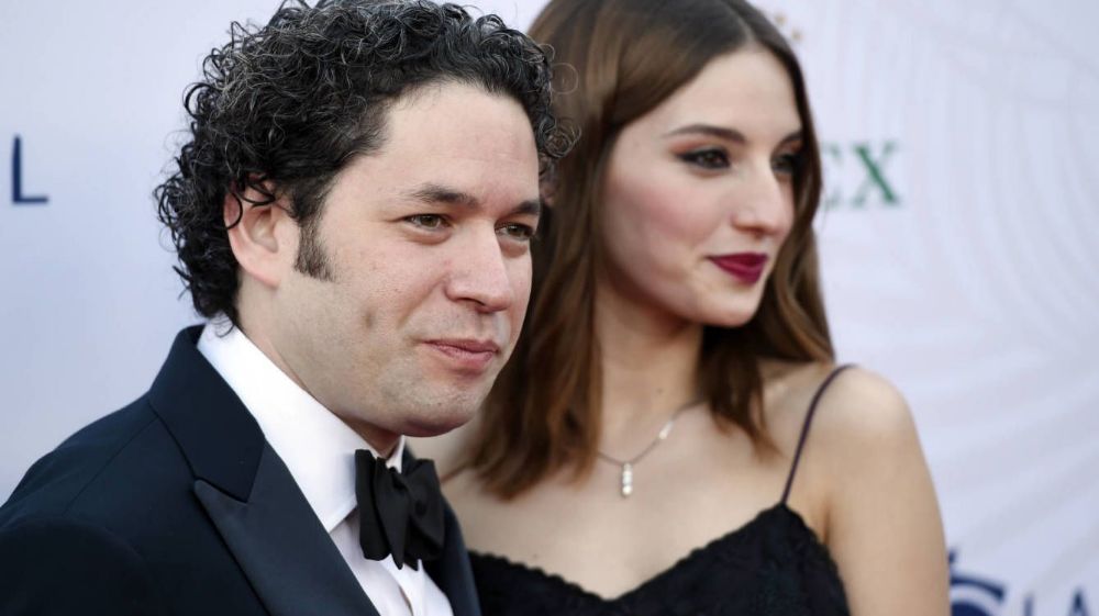 Gustavo Dudamel and his wife Maria Valverde attend Gustavo