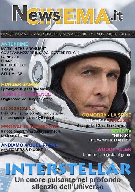 Matthew McConaughey - News Cinema Magazine Cover [Italy] (November 2014)