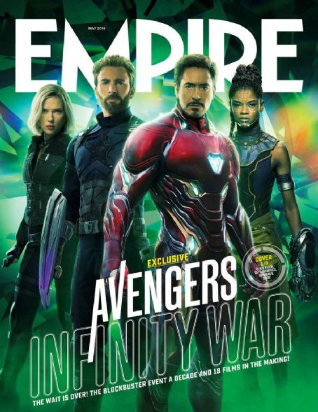 Scarlett Johansson, Chris Evans, Robert Downey Jr., Letitia Wright - Empire Magazine Cover [United Kingdom] (10 May 2018)