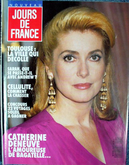 Catherine Deneuve, Jours de France Magazine 25 June 1988 Cover Photo ...