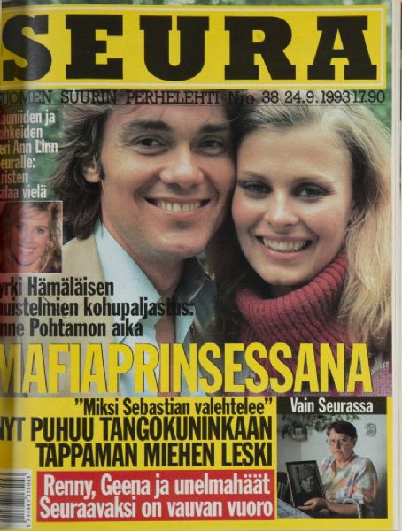 Anne Marie Pohtamo, Seura Magazine 24 September 1993 Cover Photo - Finland