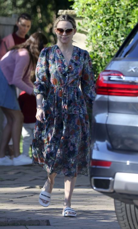KATE HUDSON Out for Easter Party in Los Angeles 04/17/2022