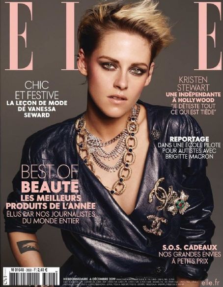 Kristen Stewart - Elle Magazine Cover [France] (6 December 2019)