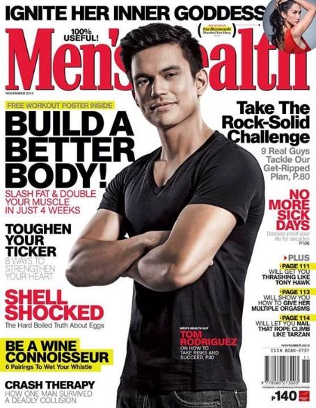 Tom Rodriguez - Men's Health Magazine Cover [Philippines] (November 2013)