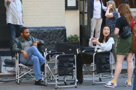 Maya Erskine – on the set of ‘Mr. and Mrs. Smith’ in New York