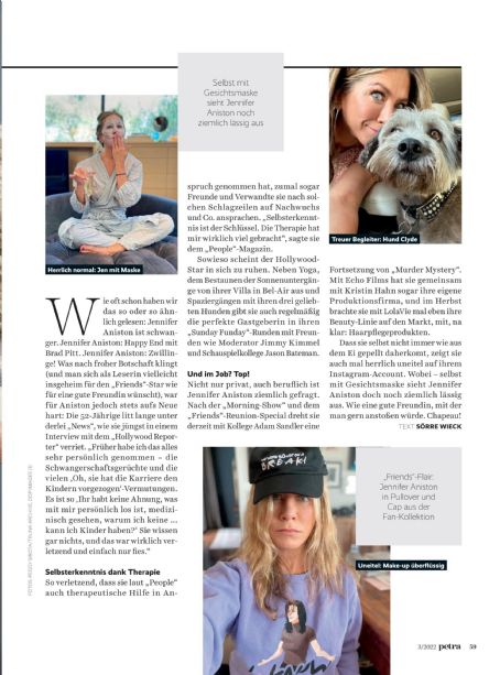 Jennifer Aniston - Petra Magazine Pictorial [Germany] (March 2022)
