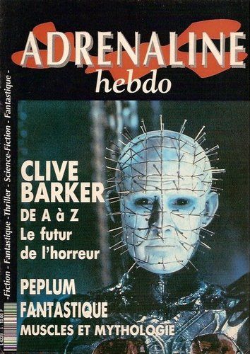 Doug Bradley - Adrenaline Hebdo Magazine Cover [France] (May 1992)