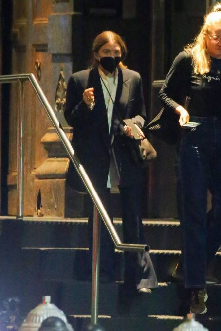 Mary-Kate Olsen – Picks up a friend before grabbing dinner in New York