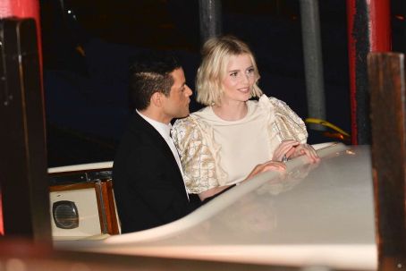 Rami Malek and Lucy Boynton – Seen leaving the restaurant in Venice