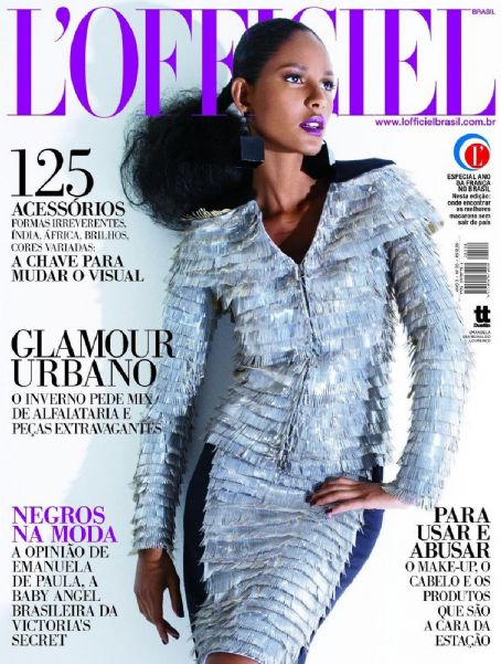 Emanuela De Paula, L'officiel Magazine April 2009 Cover Photo - Brazil