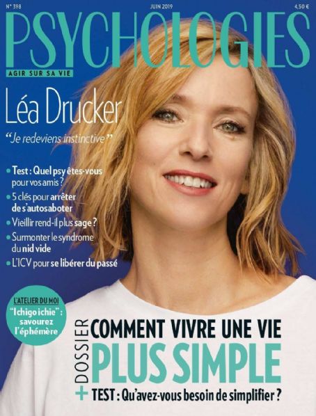 Léa Drucker, Psychologies Magazine June 2019 Cover Photo - France