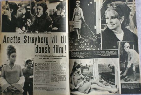 Annette Stroyberg - Se Og Hoer Magazine Pictorial [Denmark] (3 December 1965)