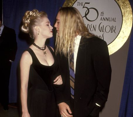 Jennie Garth and Daniel Clark at the 50th Annual Golden Globe Awards, Beverly Hilton Hotel, Beverly Hills on Jan 23 1993