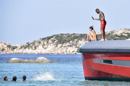 Melissa Satta – Wearing bikini on a yacht in Sardinia