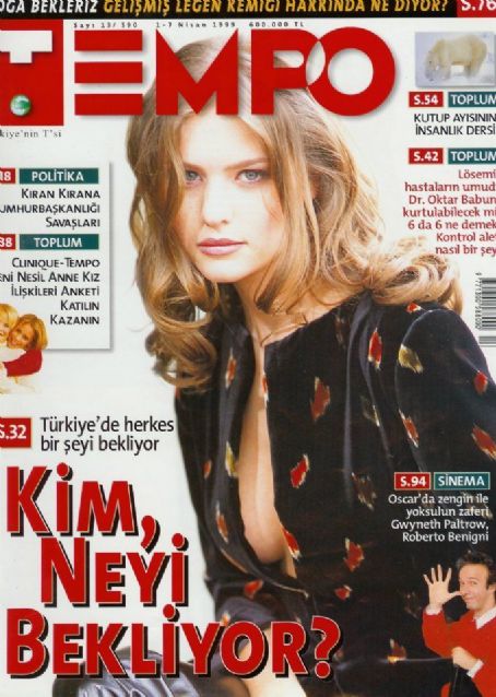 Duygu Dikmenoglu, Tempo Magazine 01 April 1999 Cover Photo - Turkey