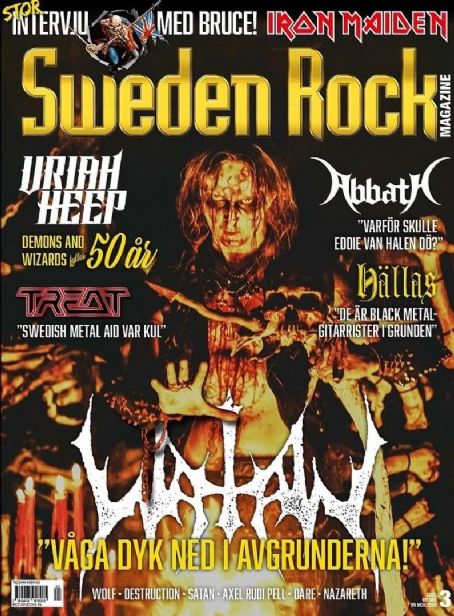 Erik Danielsson, Sweden Rock Magazine March 2022 Cover Photo - Sweden