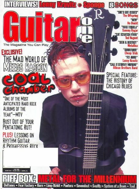 Meegs Rascon, Guitar One Magazine July 1999 Cover Photo - United States