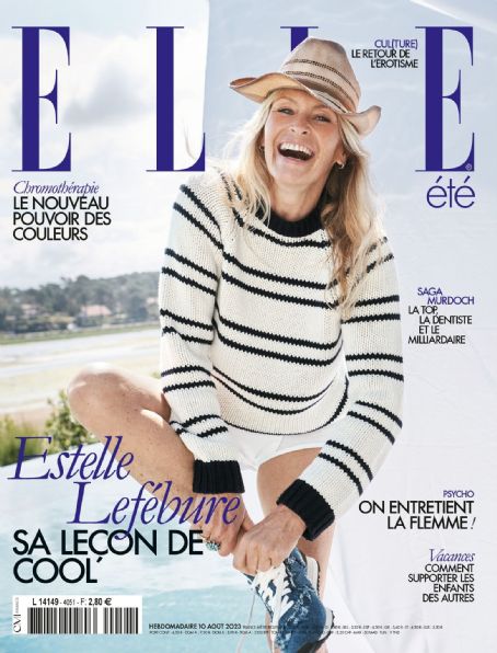 Estelle Lefébure, Elle Magazine 10 August 2023 Cover Photo - France