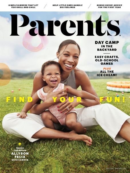 Allyson Felix, Camryn, Parents Magazine July 2020 Cover Photo - United