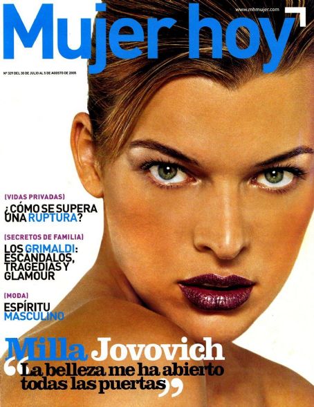 Milla Jovovich, Mujer Hoy Magazine July 2005 Cover Photo - Spain