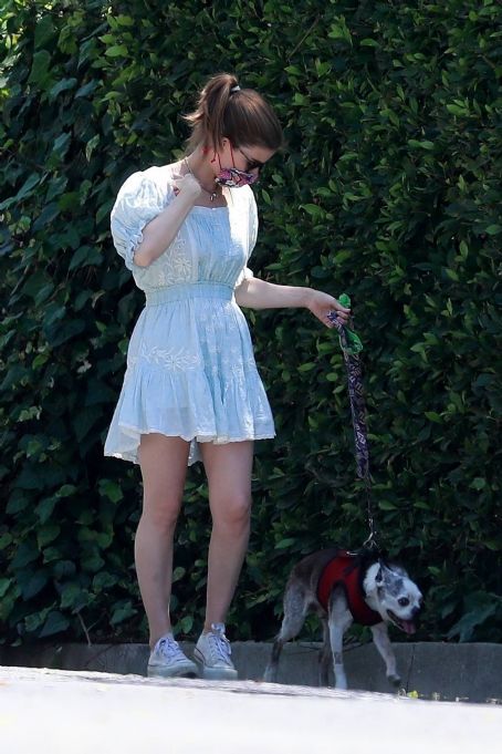 Kate Mara – Looks cute in white summer dress in Los Feliz